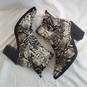 Seven7 Crocodile Embossed Vegan Leather Boots